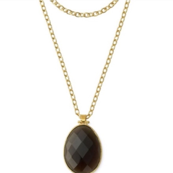 :: Stella & Dot Reversible Sanibel Necklace Gold - Picture 7 of 8